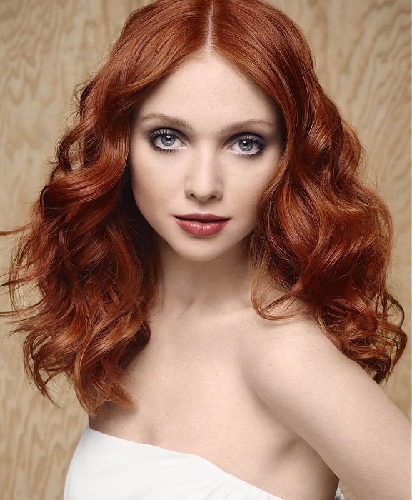 Camille Albane Long Red Hairstyles